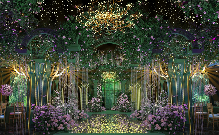 向阳街道奇妙森林婚礼堂效果展示